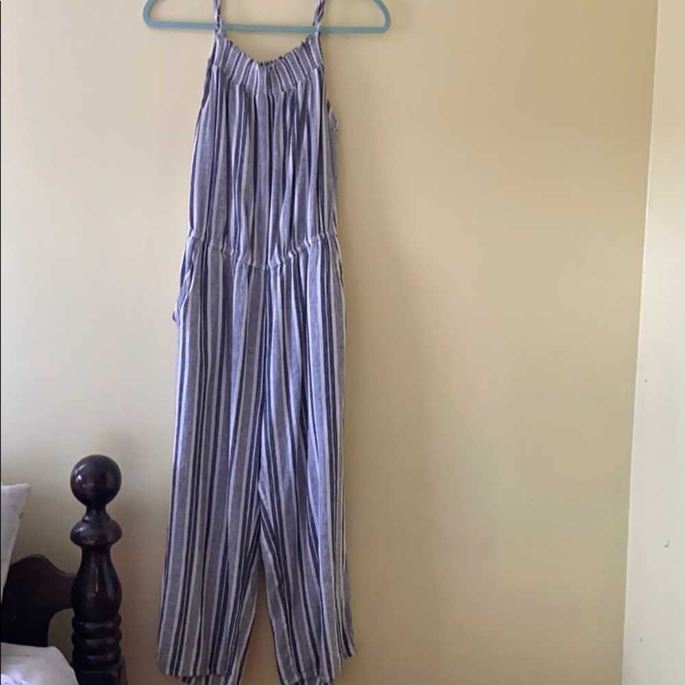 Striped jumpsuit 1